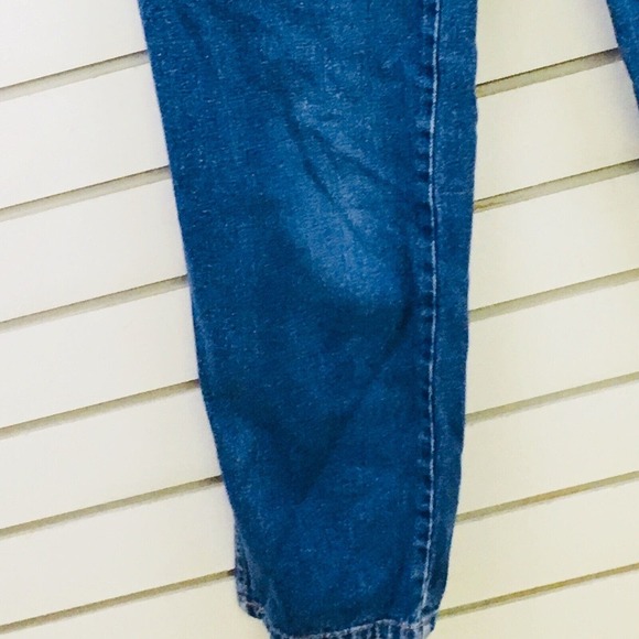 Vtg Womens 3/4 Tres Jolie Blue Jeans High Waist Mom Pleated Tapered 30" Inseam - Picture 8 of 9